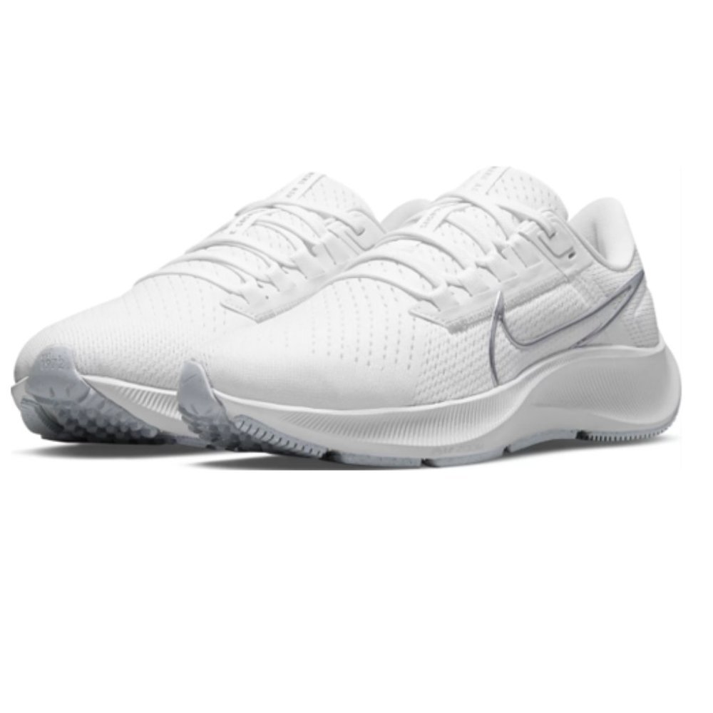 Nike Pegasus 38  Women's Road Running Shoes  White/Pure Platinum/Wolf Gr